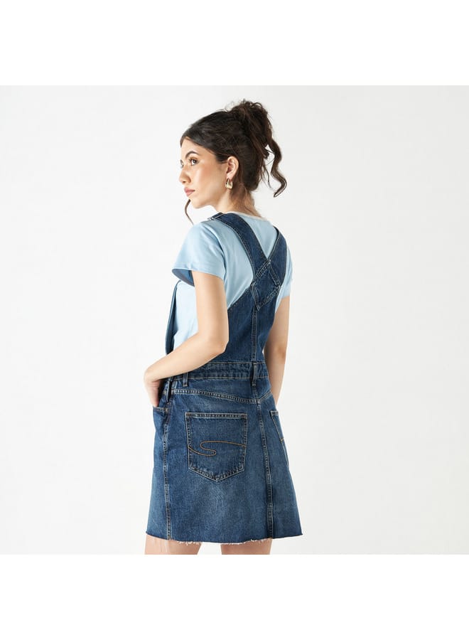 Lee Cooper Denim Overalls Dress  - Image 3