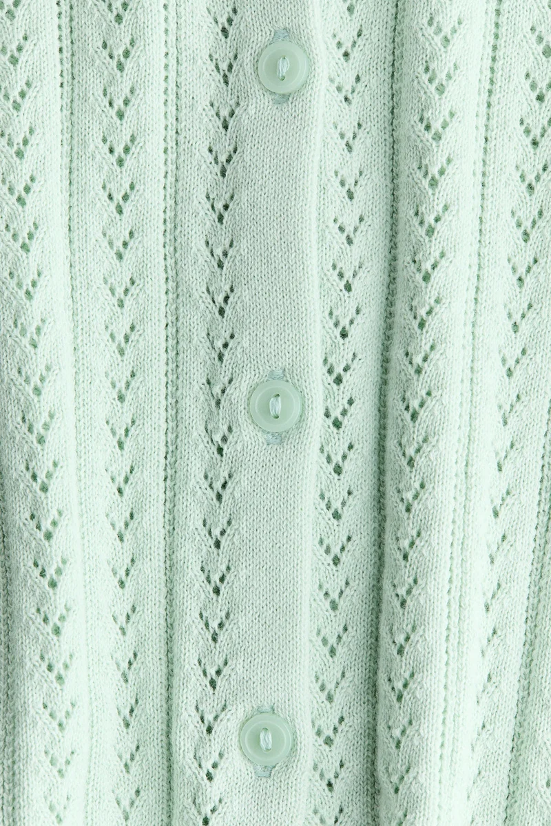 اتش اند ام كارديغان محبوك من القطن بنمط بوينتيل