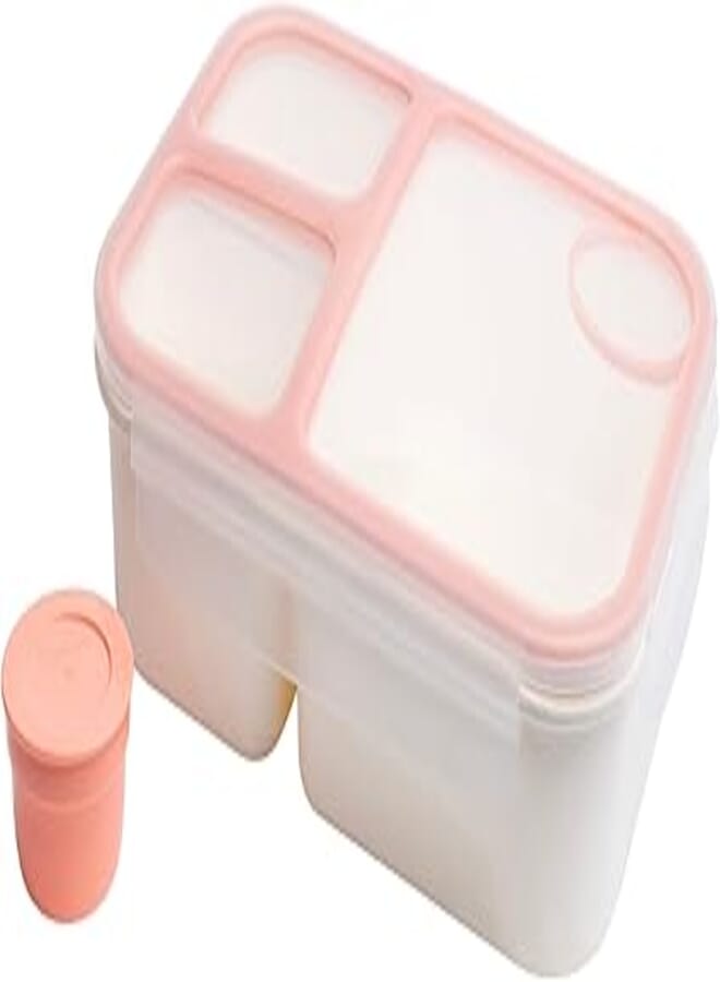 LocknLock divided lunch box 1.5L (Pink)