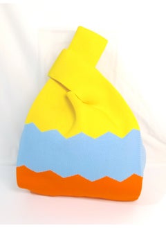 Meaning Wrist Bag – Compact Japanese-Style Handbag with Soft Handle-  Summer in Motion Inspired Colors  - Image 2