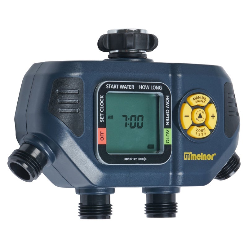 Melnor 65140AMZ 4 Zone Digital Timer, Black, Yellow - Image 5
