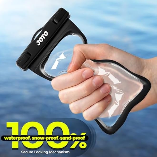 JOTO Universal Waterproof Phone Pouch Cellphone Dry Bag Case for iPhone 16 15 14 13 12 11 Pro Max Mini Plus Xs XR X 8 7 6S Galaxy S23 S22 S21 Plus Note Pixel up to 7 Black - Image 5