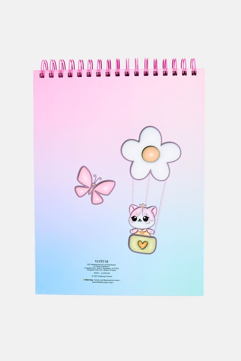 VOTUM Sketchbook And Fun Stickers With 12 Gel Pens Set, Multicolor - Image 2