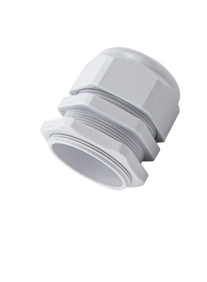 Armoured Cable Gland Kit for Outdoor Sockets and Junction Boxes & Industrial Use with Lock Nut PVC Shroud and Earth Tag (40L, CW) - Image 1