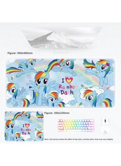 Pony Polly Mouse Pad Keyboard Pad Student Office Game-color:600x300x3mm-pattern:My Little Pony 105