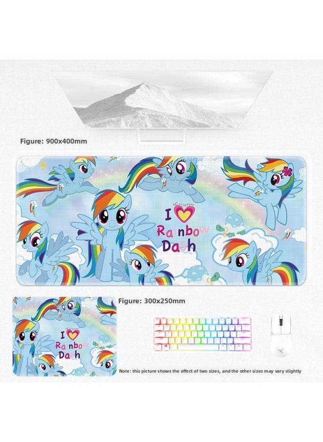 Generic - Pony Polly Mouse Pad Keyboard Pad Student Office Game-color:600x300x3mm-pattern:My Little Pony 105 - Image 1