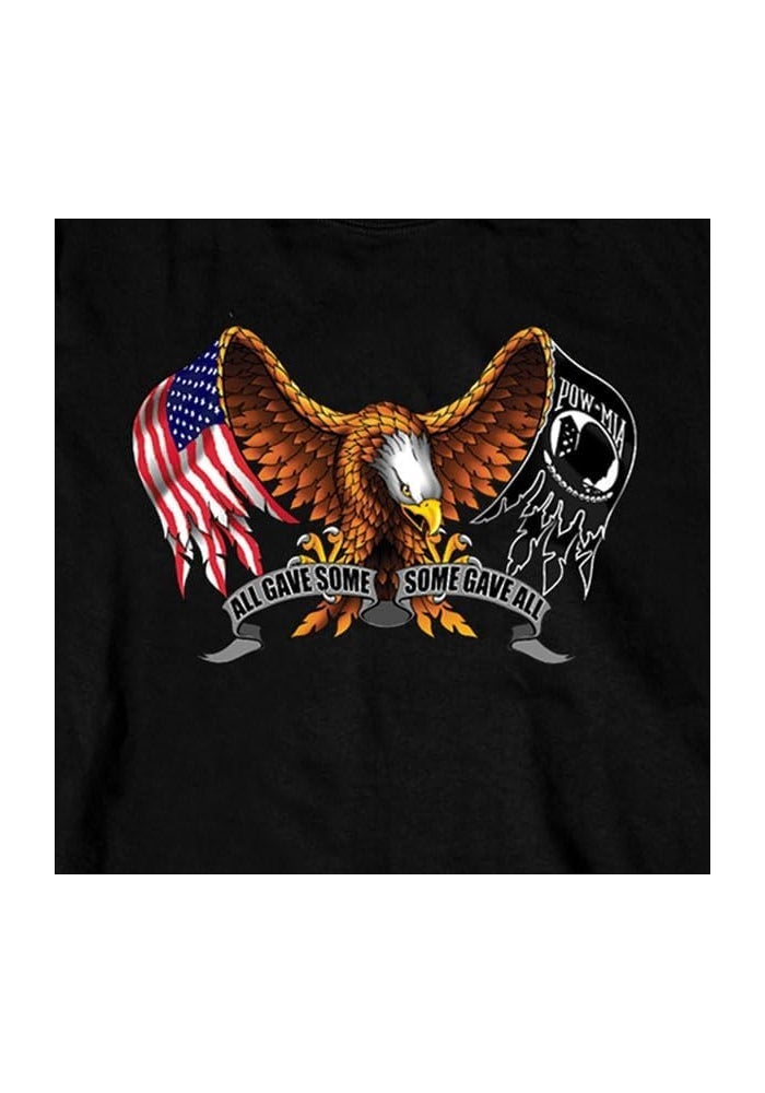 Hot Leathers Black Some Gave All Long Sleeve T-Shirt - Image 5