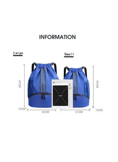 Y&D Drawstring Backpack Bag Gym Sack String Men Women Basketball Bundle Pocket Student School Football Storage Large Capacity Fitness  - Image 4
