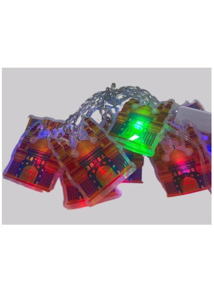 Generic Plasma String Light Branch in a Cluster Shape for Ramadan and Party Decoration - Multi-Color  - Image 4