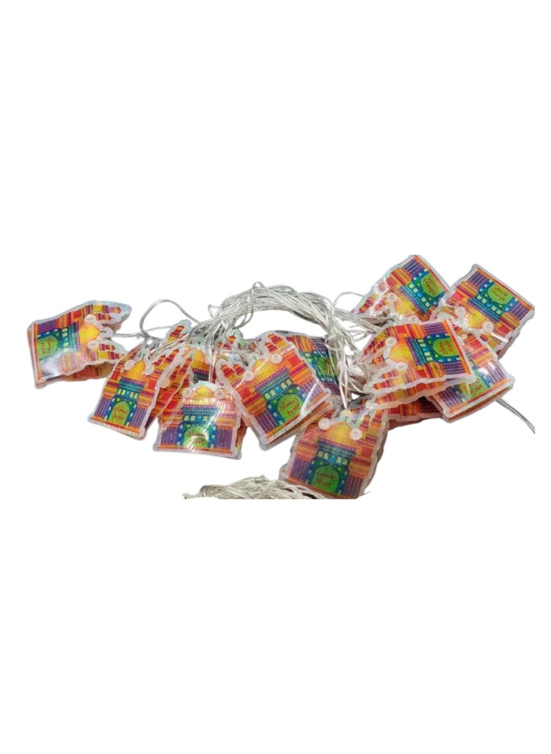 Generic Plasma String Light Branch in a Cluster Shape for Ramadan and Party Decoration - Multi-Color  - Image 5