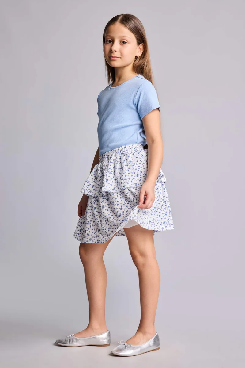 ديفاكتو Girl Regular Fit Knitted Skirt