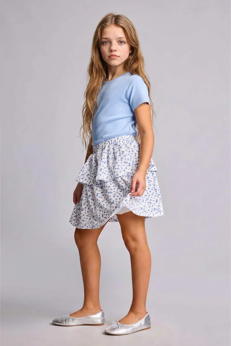 Defacto Girl Regular Fit Knitted Skirt