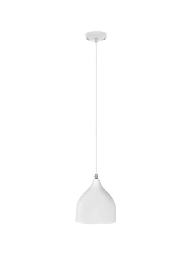 El Rawda Lighting Naomi Ceiling Lamp - Single | modern decorative LED E27 pendant light ceiling lamp hanging | suitable for any room | Color: White | Size: 70x17 cm