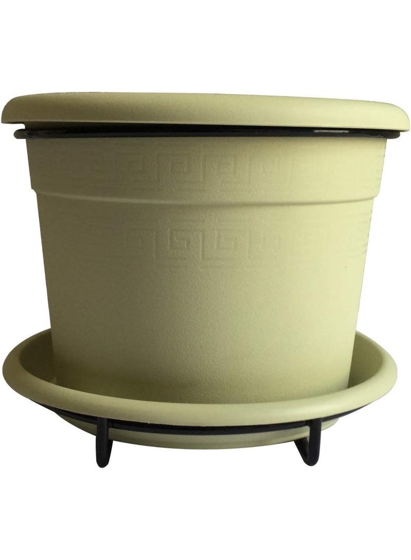 Idel Hanging Flower Pot 20cm  Hang Etrusco – 3.2L Plastic Planter with Hook for Balcony, Garden, Indoor & Outdoor Plants – Durable Decorative Hanging Basket - Made in Italy - by Idel - Image 5