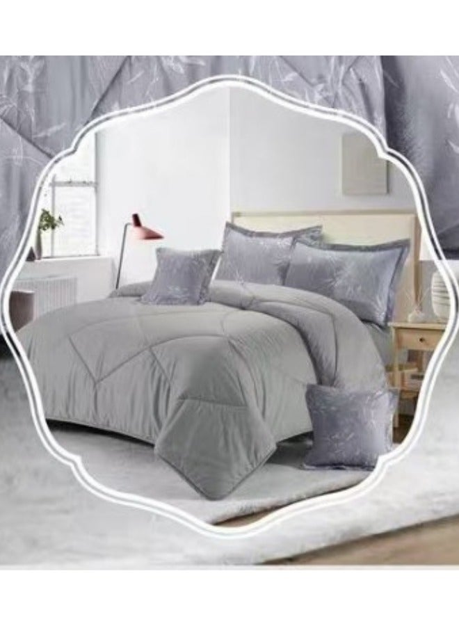 بلو سكاي مفرش سرير نفر من المايكروفايبر بنسبة 100% ، غطاء سرير بتصميم هندسي، قابل للاستخدام على الوجهين، طقم من 4 قطع، مقاس 230X170 سم - Image 4