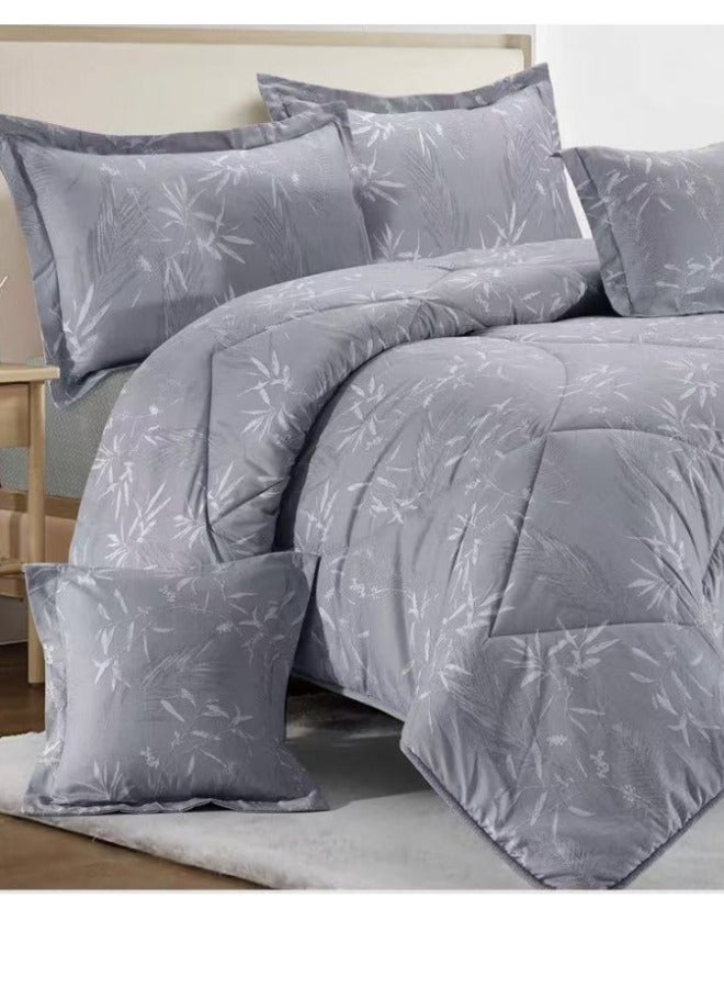 بلو سكاي مفرش سرير نفر من المايكروفايبر بنسبة 100% ، غطاء سرير بتصميم هندسي، قابل للاستخدام على الوجهين، طقم من 4 قطع، مقاس 230X170 سم - Image 5