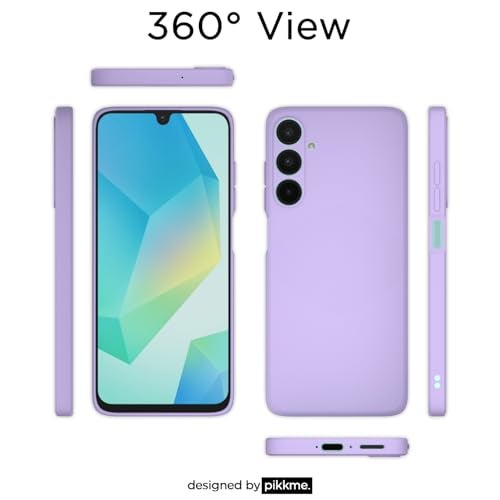 Pikkme Back Cover for Samsung Galaxy A26 5G | Camera Protection | Shockproof Soft Matte Silicon Back Case (Purple) - Image 4