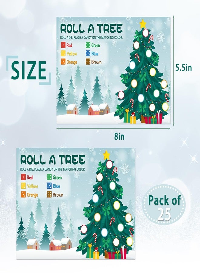 WEEPA 25 Players Roll A Christmas Tree Dice Game Christmas Dice Game Holiday Party Desk Games for Family Friends - Image 2