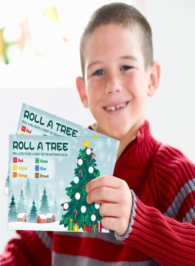 WEEPA 25 Players Roll A Christmas Tree Dice Game Christmas Dice Game Holiday Party Desk Games for Family Friends - Image 5