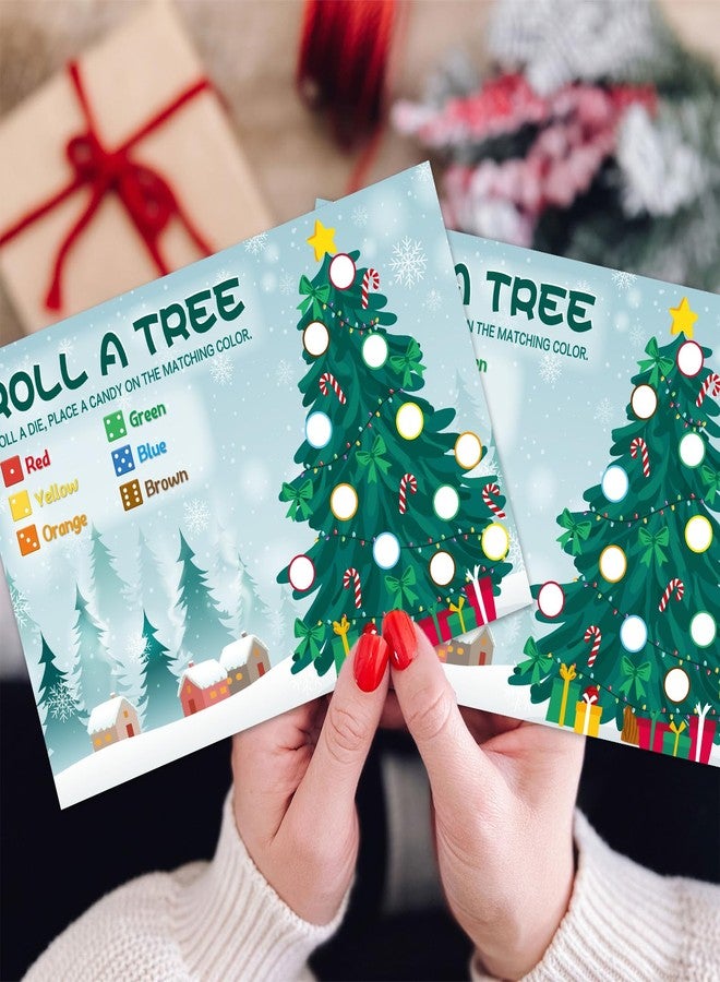 WEEPA 25 Players Roll A Christmas Tree Dice Game Christmas Dice Game Holiday Party Desk Games for Family Friends - Image 4