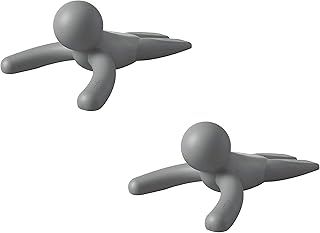 Umbra Buddy Door Stop, Heavy-Duty and Flexible, Soft-Touch Finish, Protects Your Floors, Set of 2, Grey, 2 - Image 1