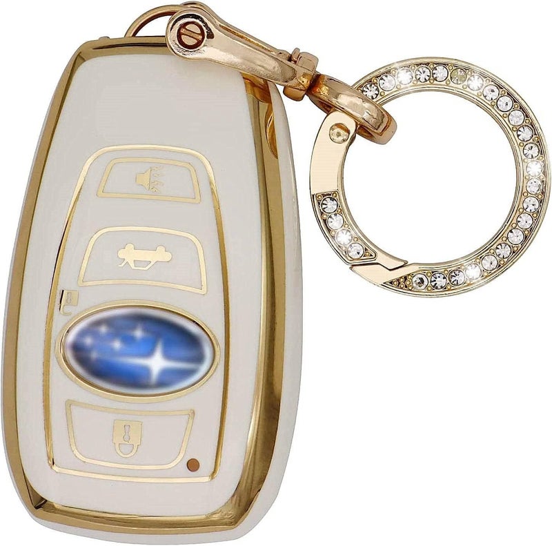 Elegananccy Subaru Key Fob Cover - White - Image 1
