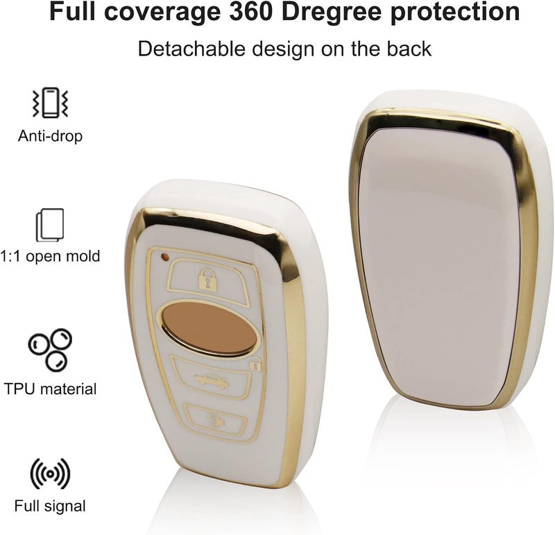 Elegananccy Subaru Key Fob Cover - White - Image 3