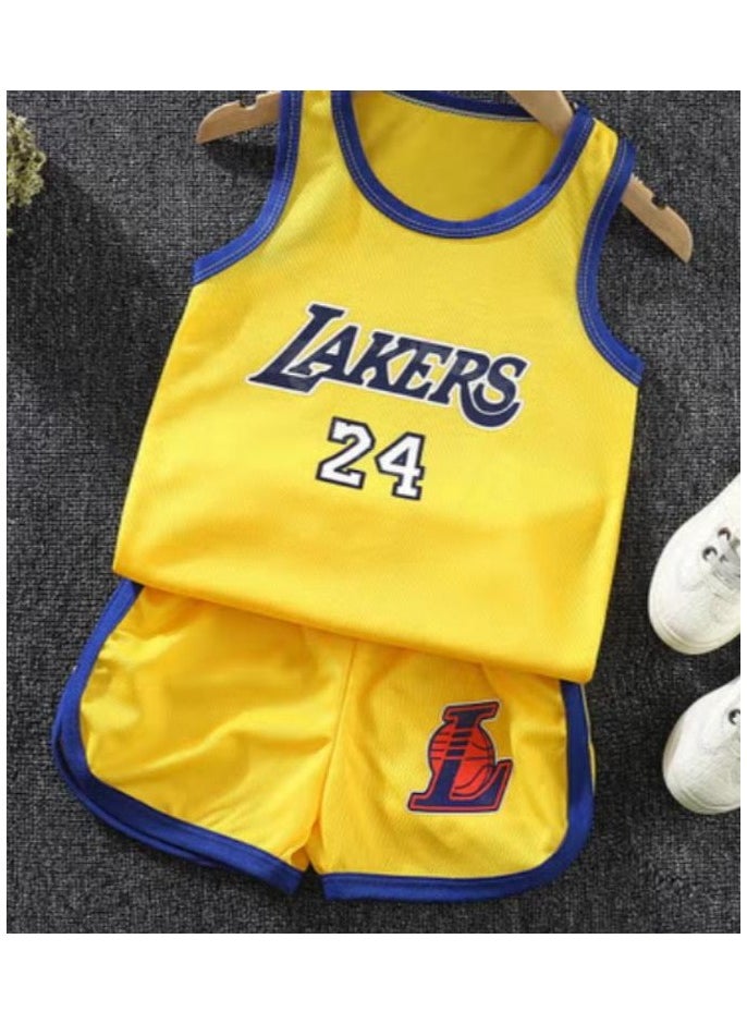 KUYING New Children's Basketball Jersey 