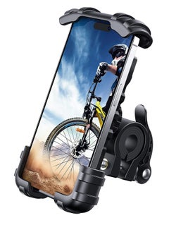 Lamicall Bike Phone Holder and Motorcycle Phone Mount Lamicall Motorcycle Handlebar Cell Phone Clamp Scooter Phone Clip for Types of Phones cycling phone mount  - Image 1