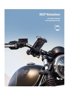 Lamicall Bike Phone Holder and Motorcycle Phone Mount Lamicall Motorcycle Handlebar Cell Phone Clamp Scooter Phone Clip for Types of Phones cycling phone mount  - Image 3