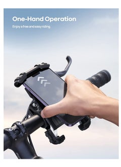 Lamicall Bike Phone Holder and Motorcycle Phone Mount Lamicall Motorcycle Handlebar Cell Phone Clamp Scooter Phone Clip for Types of Phones cycling phone mount  - Image 2