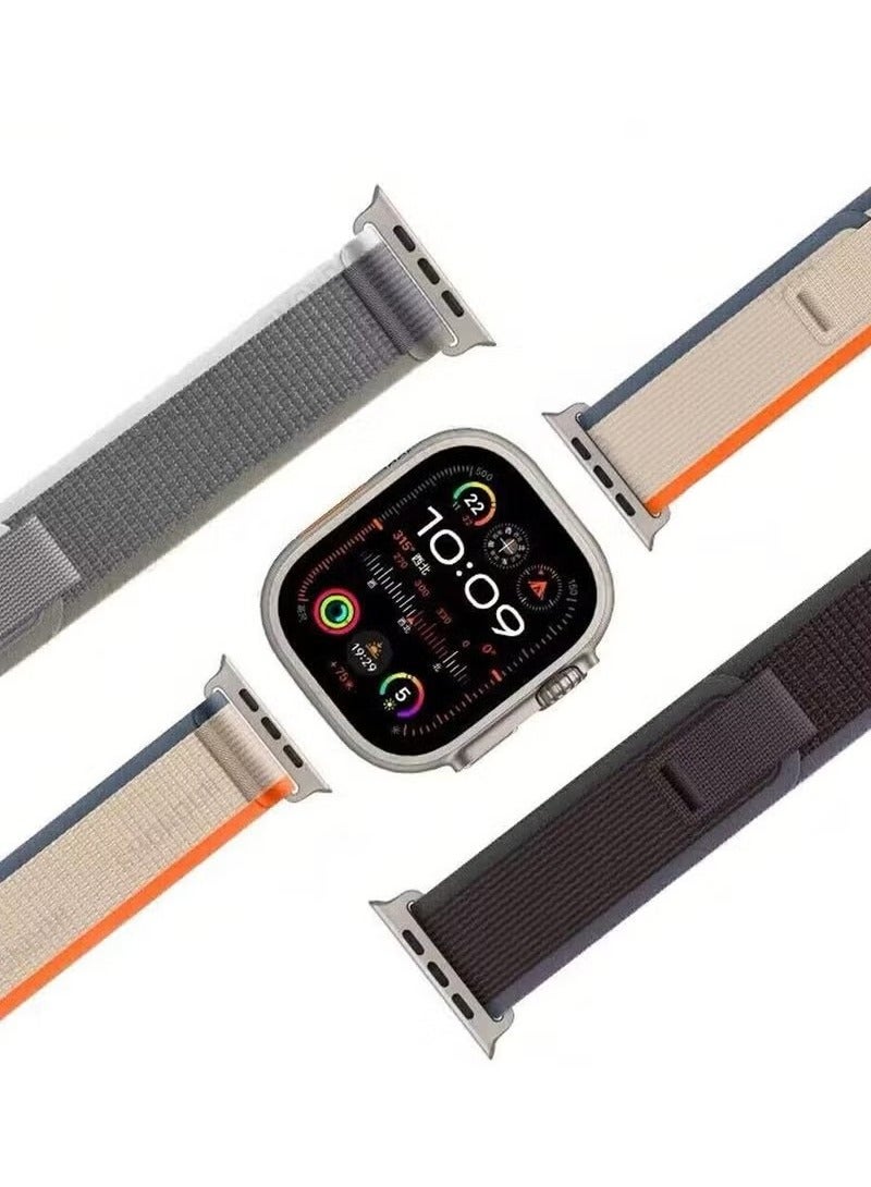(Pack of 3) Trail Loop Watch Band Strap for Apple Watch Ultra 1/2 49mm 46mm 45mm 44mm 42mm Breathable Nylon Compatible with iWatch Series 10 9 8 7 6 5 4 3 2 1 SE - Image 2