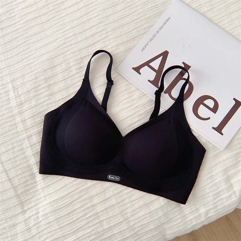 Yu Shuxin'S Cheap Price Substitute Traceless Underwear Female Student Super Gather Soft Support Rimless Bra - Image 1