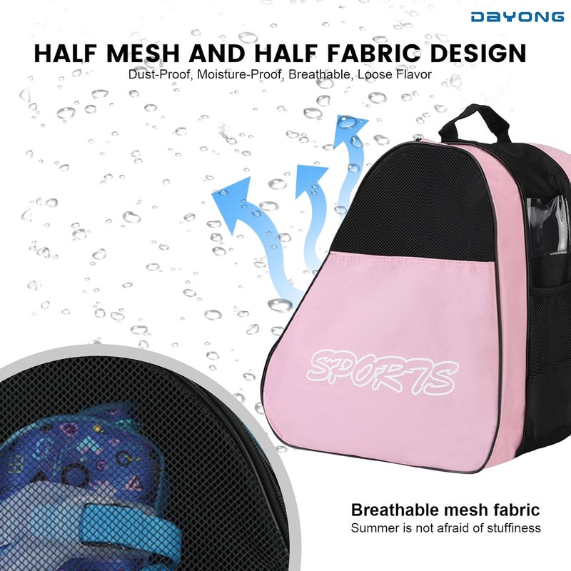 DAYONG Roller Skate Bags, Oxford Cloth Ice Inline Skates Bag with Adjustable Shoulder Strap for Kids and Adult, Large Capacity Skate Bag for Skates Shoes, Helmet Other Skate Accessories. - Image 4