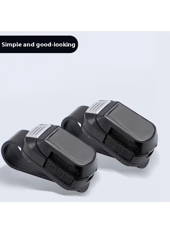 Black Car Glasses Clip Holder Sun Visor Accessory - Image 1
