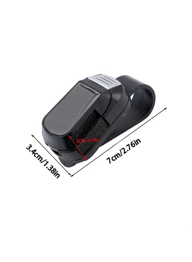 Black Car Glasses Clip Holder Sun Visor Accessory - Image 2