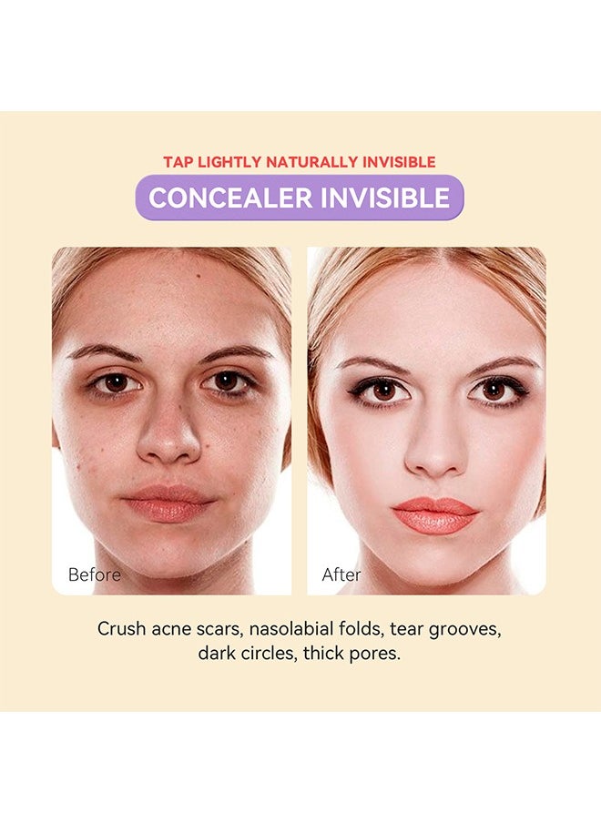 Sheloves - Concealer & Makeup Mist-Beauty Concealer Makeup Mist Stick 2in1(3.8g*6ml), Brightening skin and lasting makeup 03# Wheat Color - Image 1