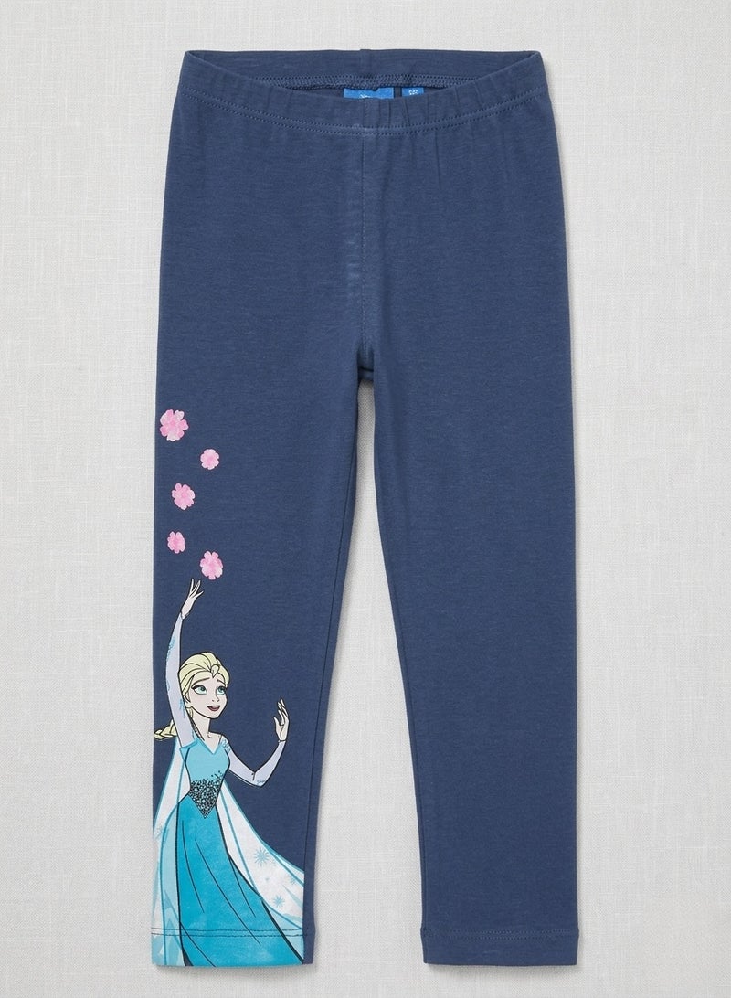 Disney Frozen Elsa Girl Leggingss By kids tv100%cotton - Image 1