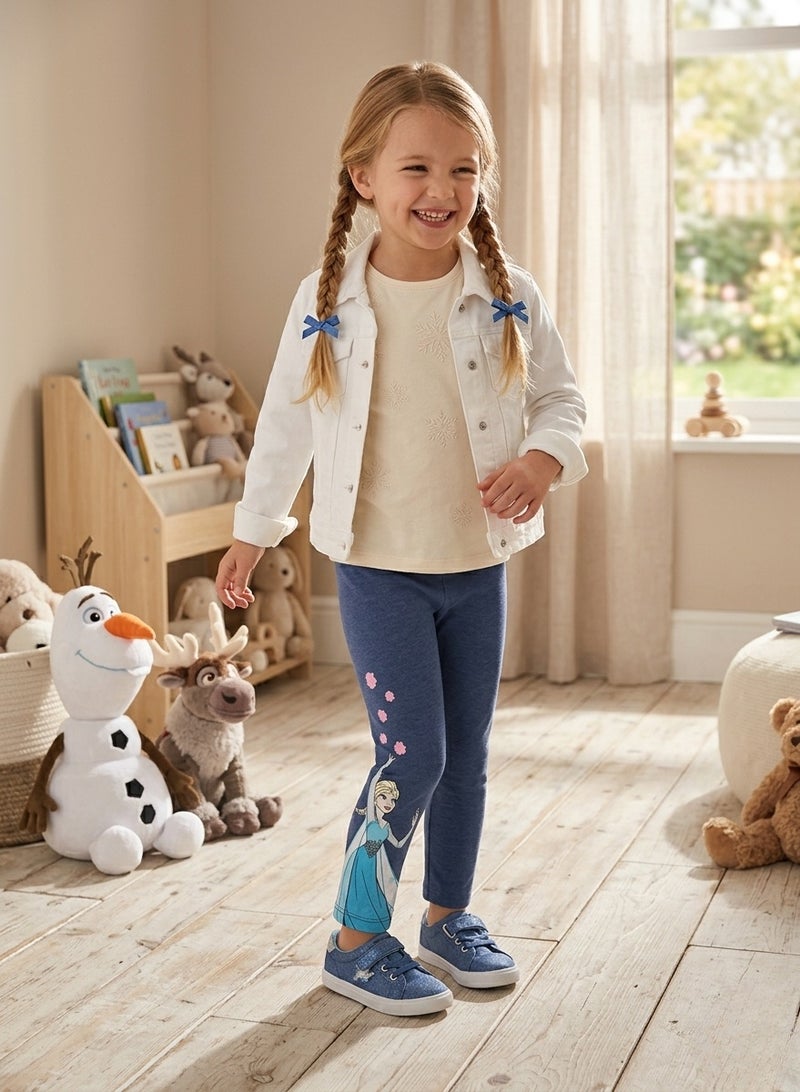 Disney Frozen Elsa Girl Leggingss By kids tv100%cotton - Image 2