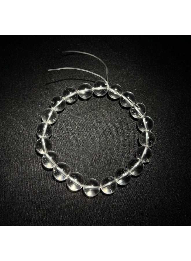 Treehut Clear Quartz Rock Crystal Bracelet For Men Women Natural Healing Stone Energy Beaded Bracelets - Image 2