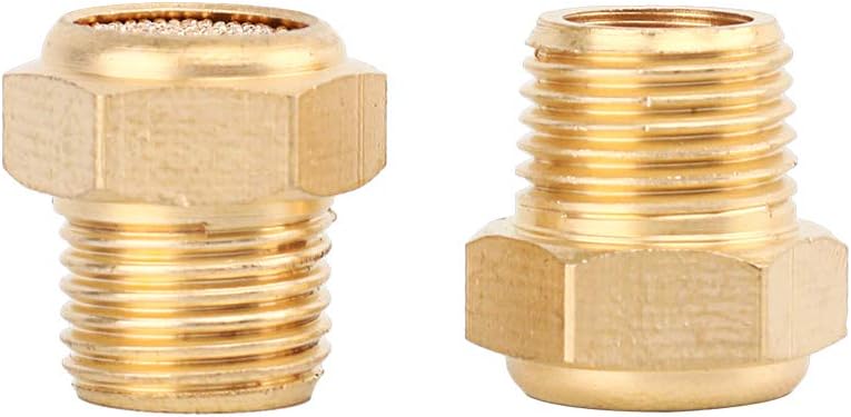 Sns PSV-N01 Male Thread 1/8 NPT Brass Pneumatic Exhaust Muffler Silencer 10 PCS Per Pack - Image 2