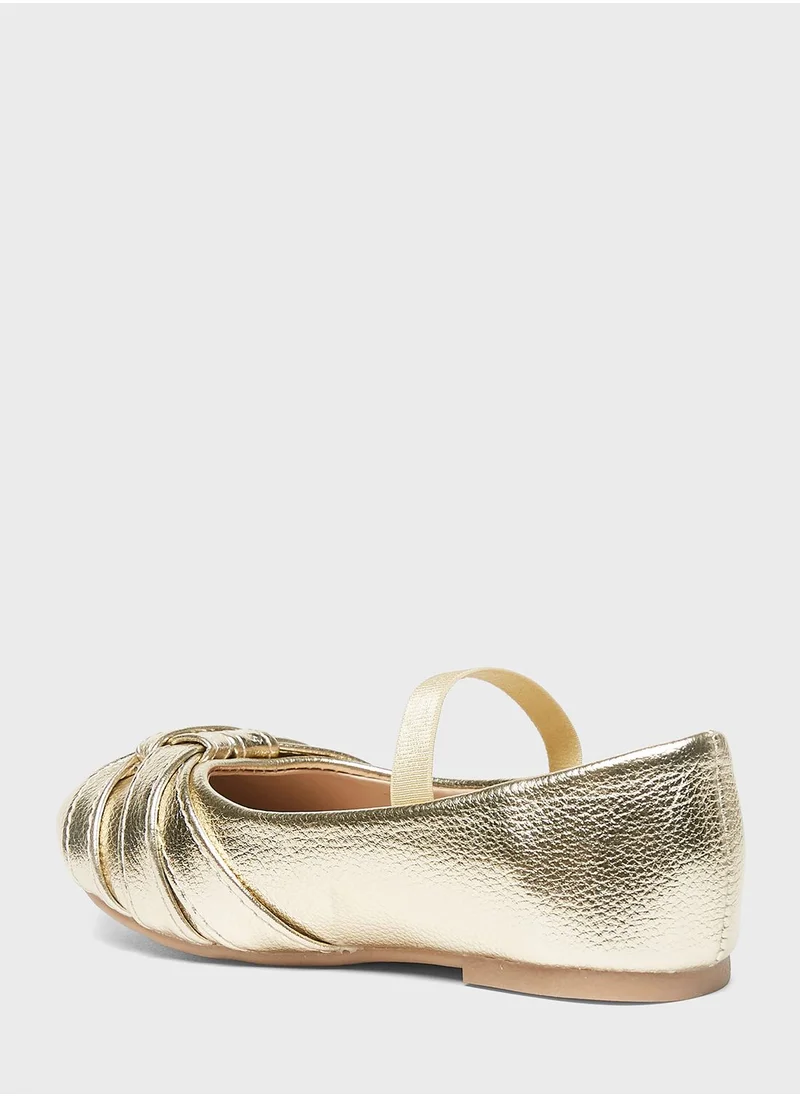 شو اكسبرس Kids Cross Strap Ballerinas