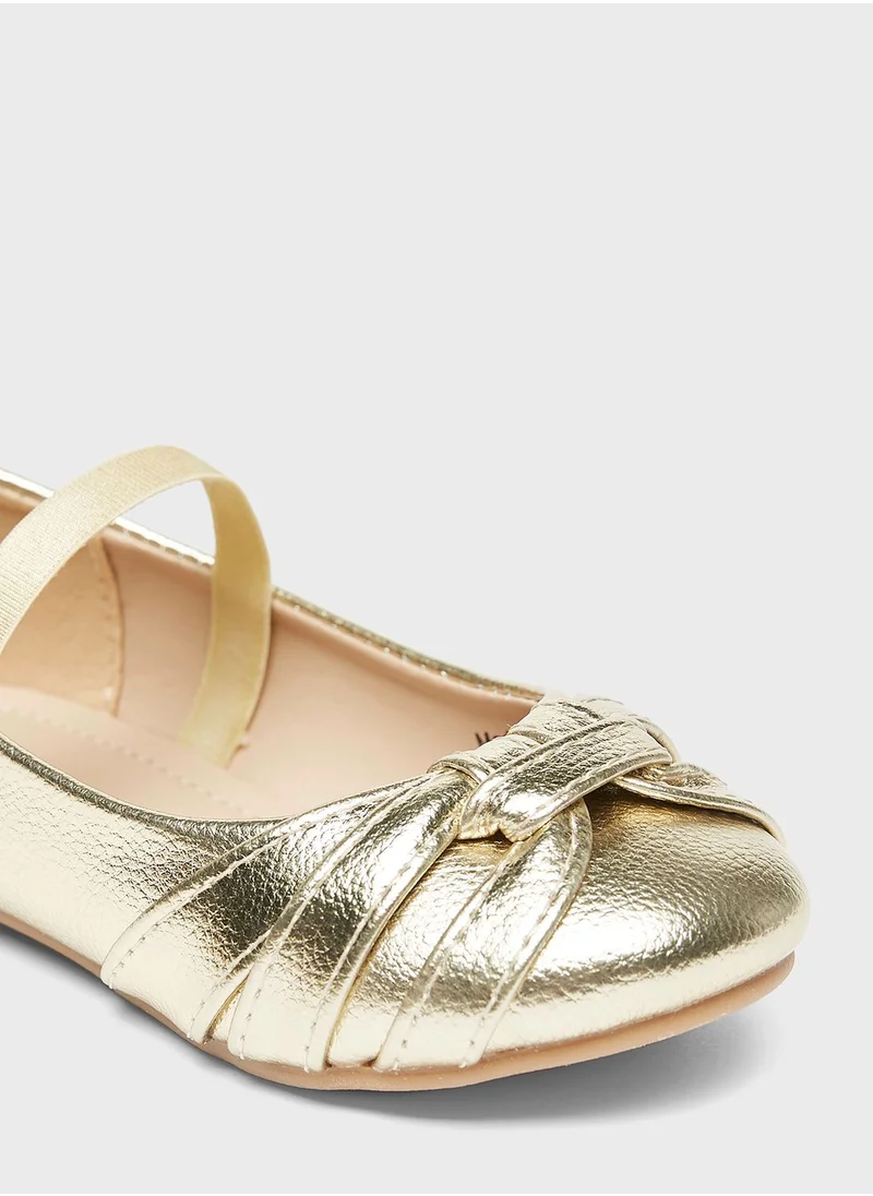 شو اكسبرس Kids Cross Strap Ballerinas