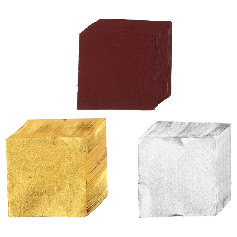 3 Pack Aluminum Foil Candy Wrappers Square Chocolate Caramel Sugar Wraps Packaging Decoration - Image 2