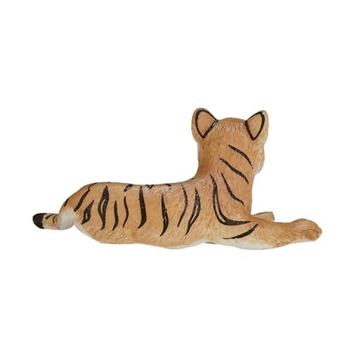 MOJO Tiger Cub Lying Down Realistic International Wildlife Hand Painted Toy Figurine - Image 3