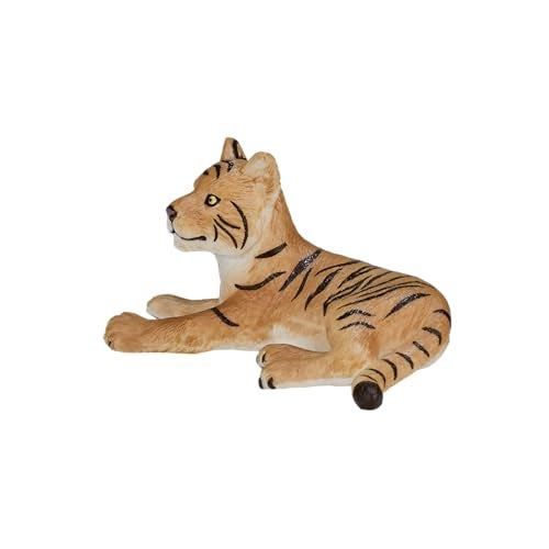 MOJO Tiger Cub Lying Down Realistic International Wildlife Hand Painted Toy Figurine - Image 2