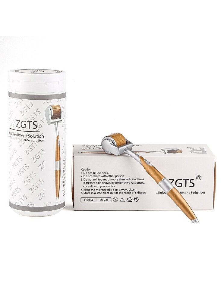 DubaiGallery Zgts 192 Professional Luxury Gold Plated Titanium Needles Derma Roller System - Image 4