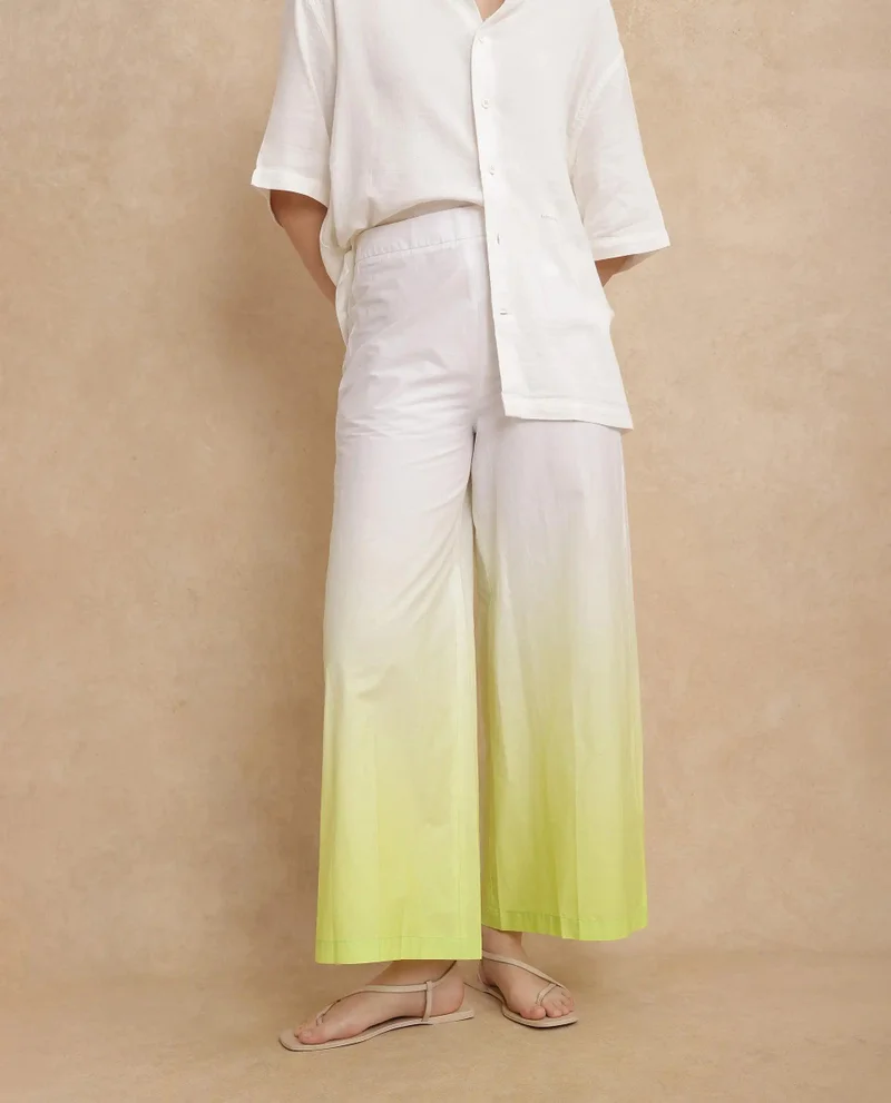 Rareism Women's High Waist Wide Leg Poplin Pants