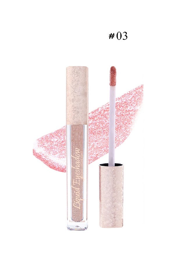 Julystar Liquid Eyeshadow，Makeup For Eyes Liquid Shimmer Sparkle Glow Light Colors Pencil Stick Shiny Long Lasting Waterproof Shining Eye Shadow Sets Metallic Pigments Metals Gloss Sparkling Pen Kit-03  - Image 2