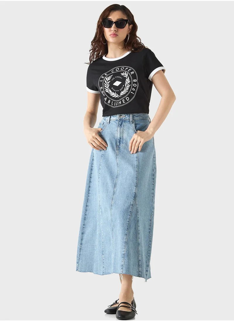 Lee Cooper Crew Neck Graphic T-Shirt